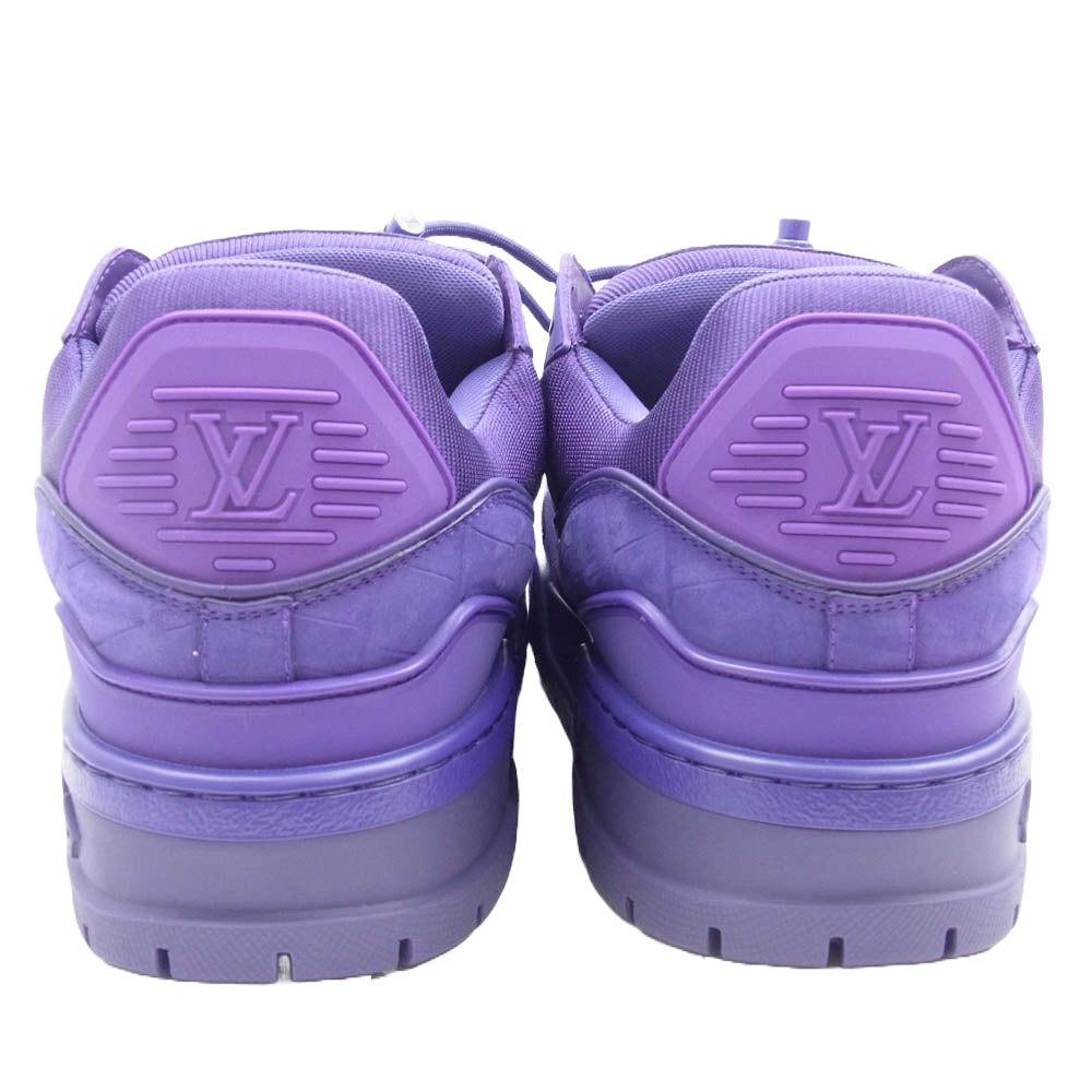 LOUIS VUITTON ルイ・ヴィトン 1ACN2U LV トレイナー マキシ ライン スニーカー パープル パープル系 8.125【新古品】【未使用】【中古】