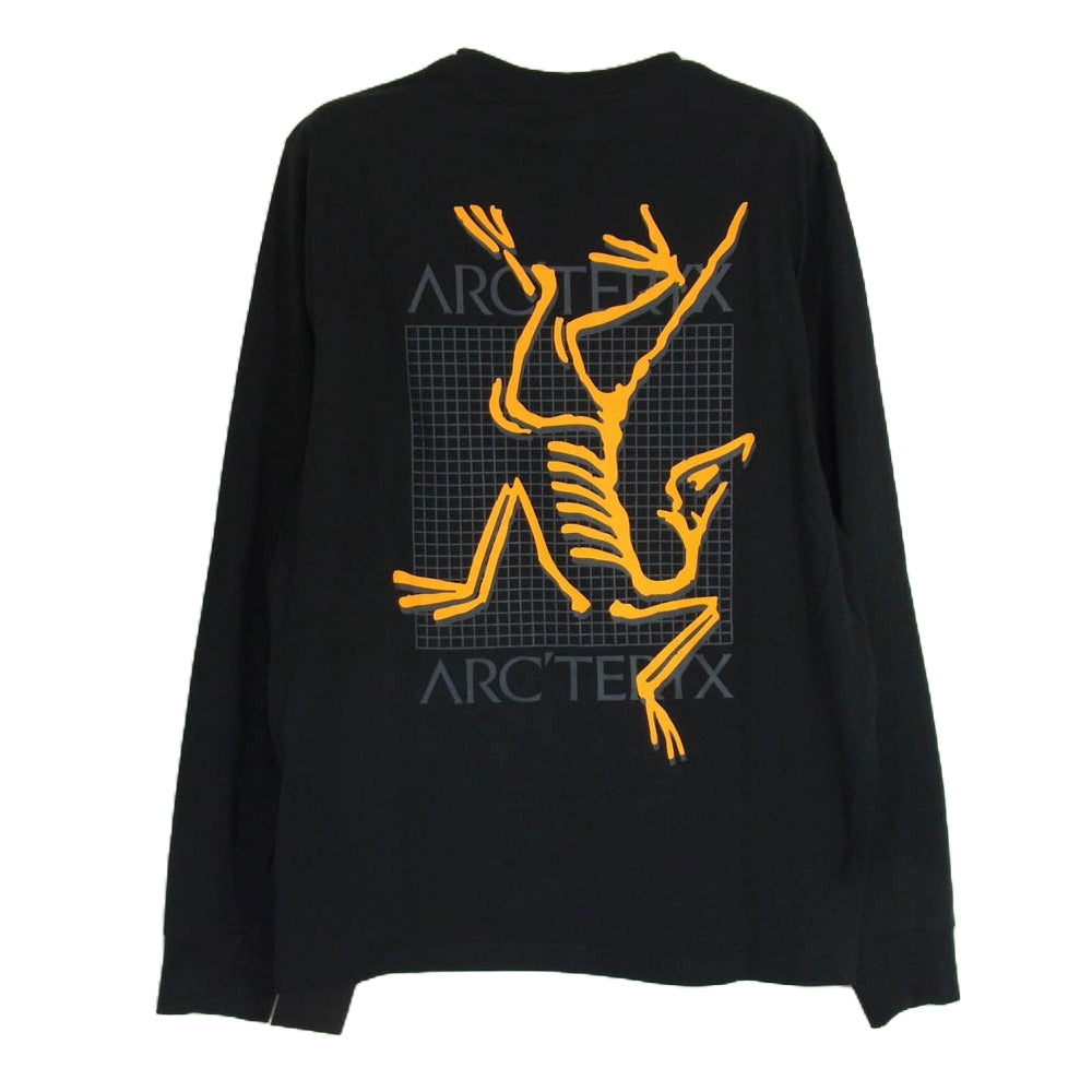 ARC'TERYX アークテリクス X000007746 ARC’ MULTI BIRD LOGO LS マルチ バード ロゴ ロングスリーブ 長袖 カットソー ブラック系 S【新古品】【未使用】【中古】