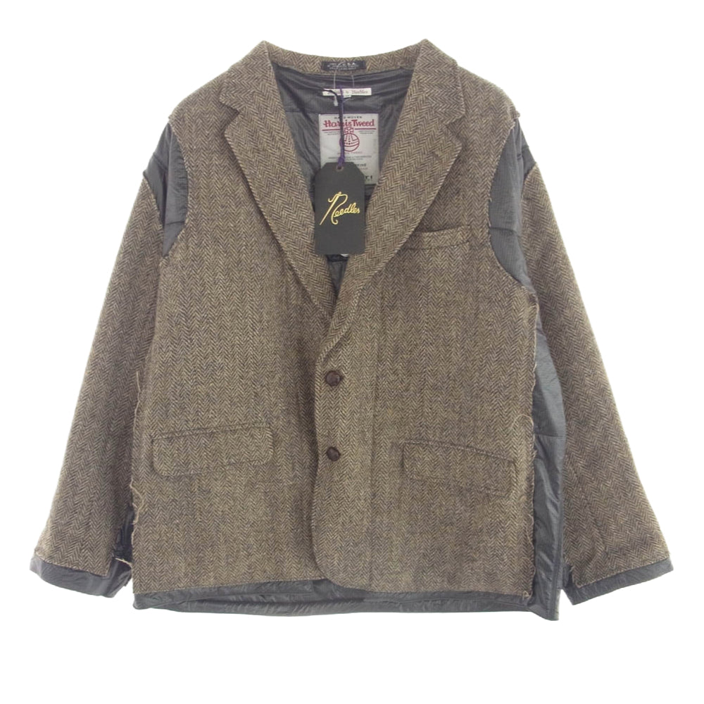 Needles ニードルス J0297 Rebuild by Needles × Harris Tweed ハリスツイード 再構築 ツイード ジャケット ブラウン系 M【美品】【中古】