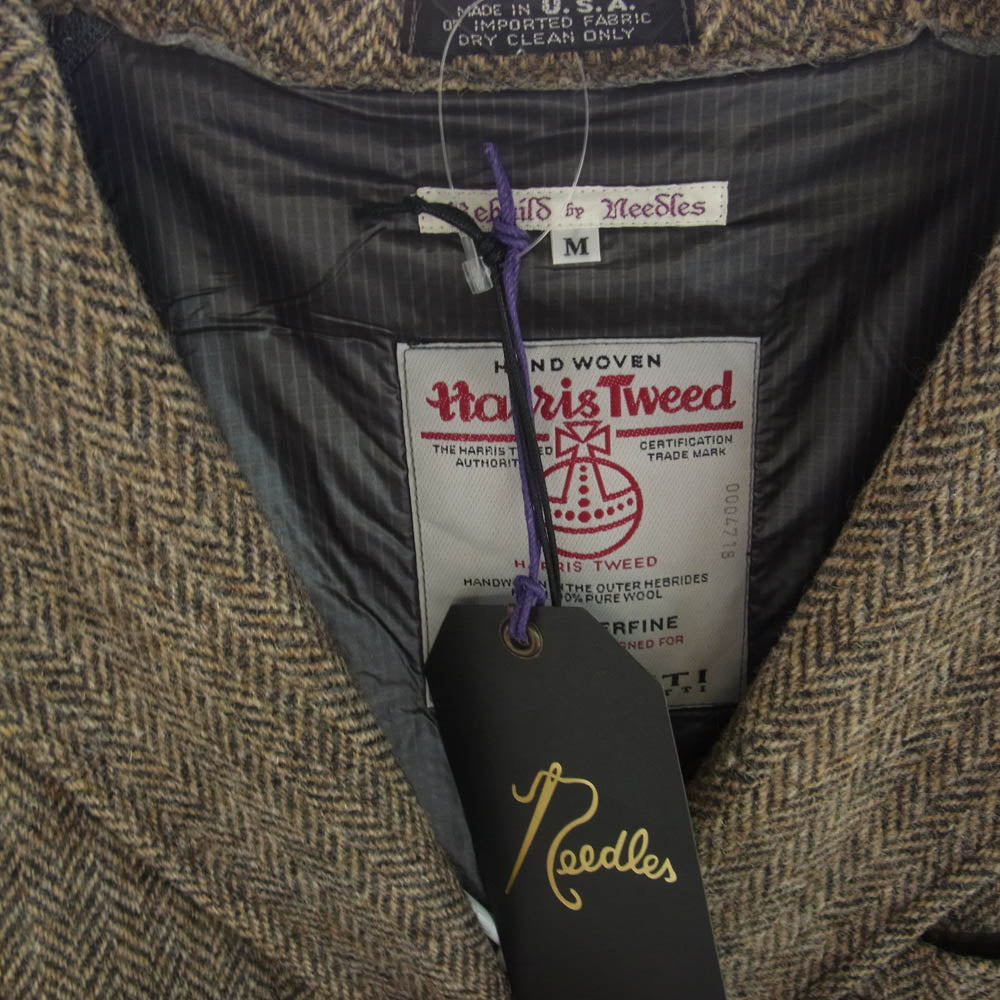 Needles ニードルス J0297 Rebuild by Needles × Harris Tweed ハリスツイード 再構築 ツイード ジャケット ブラウン系 M【美品】【中古】