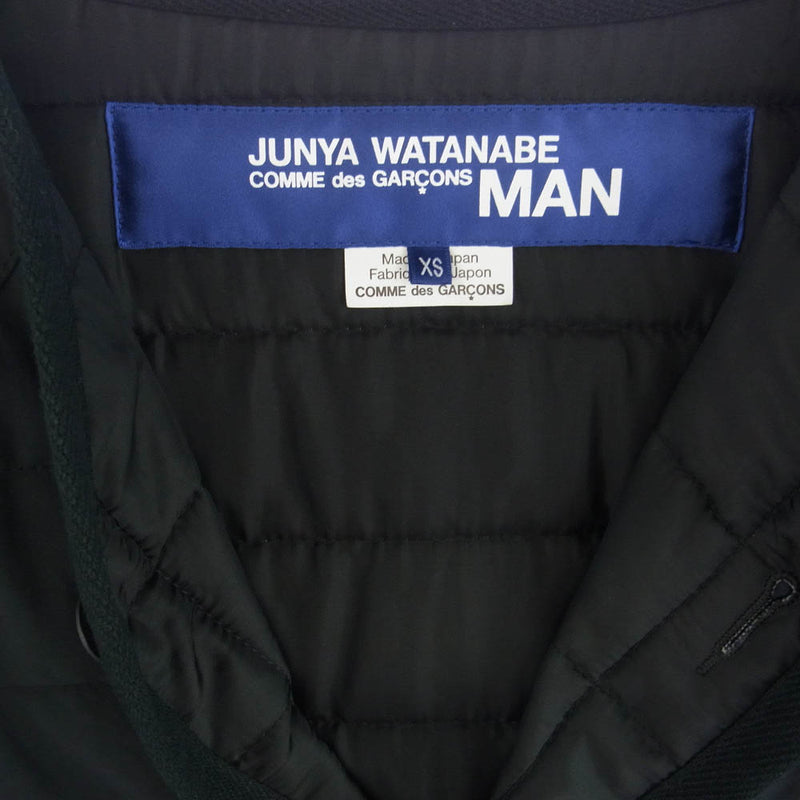 JUNYA WATANABE COMME des GARCONS MAN ジュンヤワタナベコムデギャルソンマン AD2021 WH-J033 キルティング ジャケット ブラック系 XS【中古】