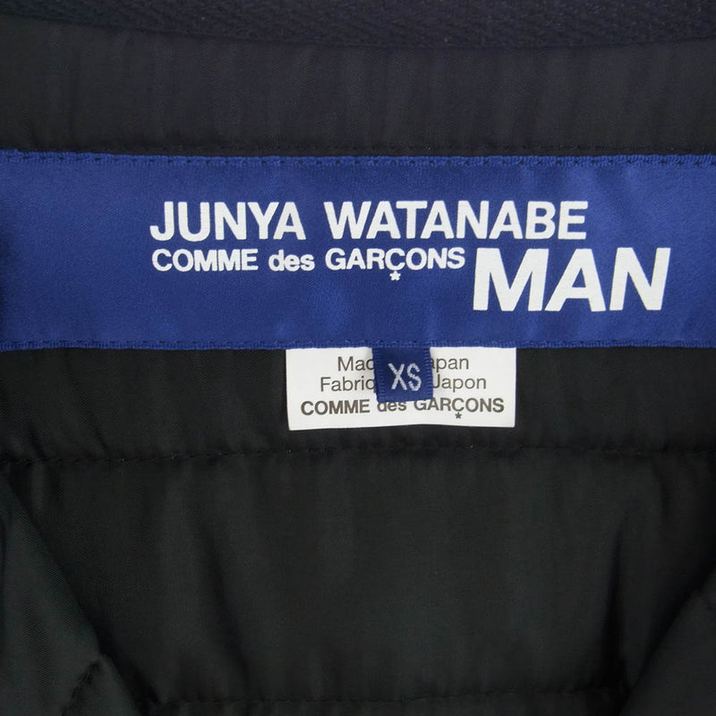 JUNYA WATANABE COMME des GARCONS MAN ジュンヤワタナベコムデギャルソンマン AD2021 WH-J033 キルティング ジャケット ブラック系 XS【中古】