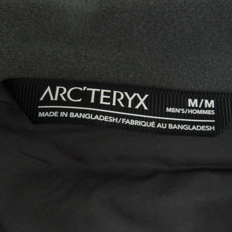 ARC'TERYX アークテリクス X000007349 Atom Jacket アトム ジャケット ナイロン 中綿 ジャケット ダークグレー系 M【新古品】【未使用】【中古】