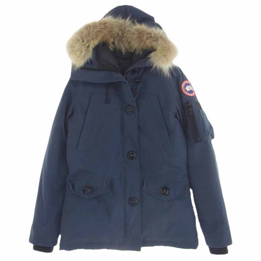 CANADA GOOSE カナダグース 2530LA 国内正規品 グリフィンタグ Montebello Parka モンテベッロ パーカ ダウンジャケット ネイビー系 XS【中古】