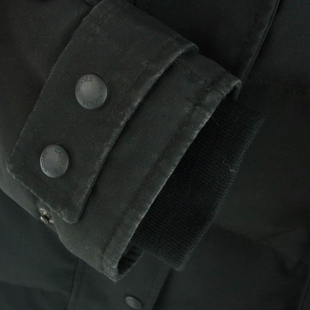 CANADA GOOSE カナダグース 2302JL 国内正規品 グリフィンタグ Mackenzie Parka Heritage マッケンジー パーカ ヘリテージ ダウンコート ダウンジャケット ブラック系 S/P【中古】
