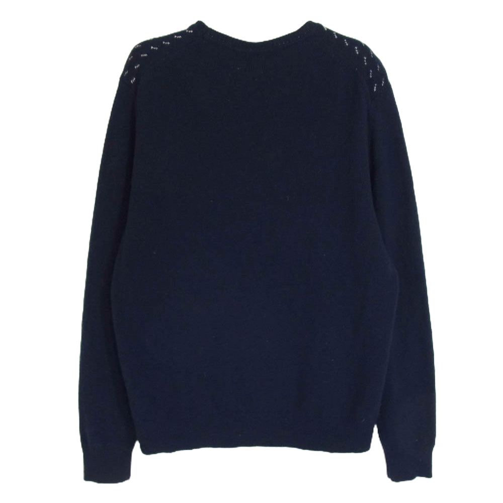 Brooks Brothers ブルックスブラザーズ Red Fleece レッドフリース バーズアイ キジ ニット セーター ネイビー系 L【中古】