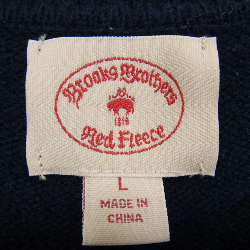 Brooks Brothers ブルックスブラザーズ Red Fleece レッドフリース バーズアイ キジ ニット セーター ネイビー系 L【中古】