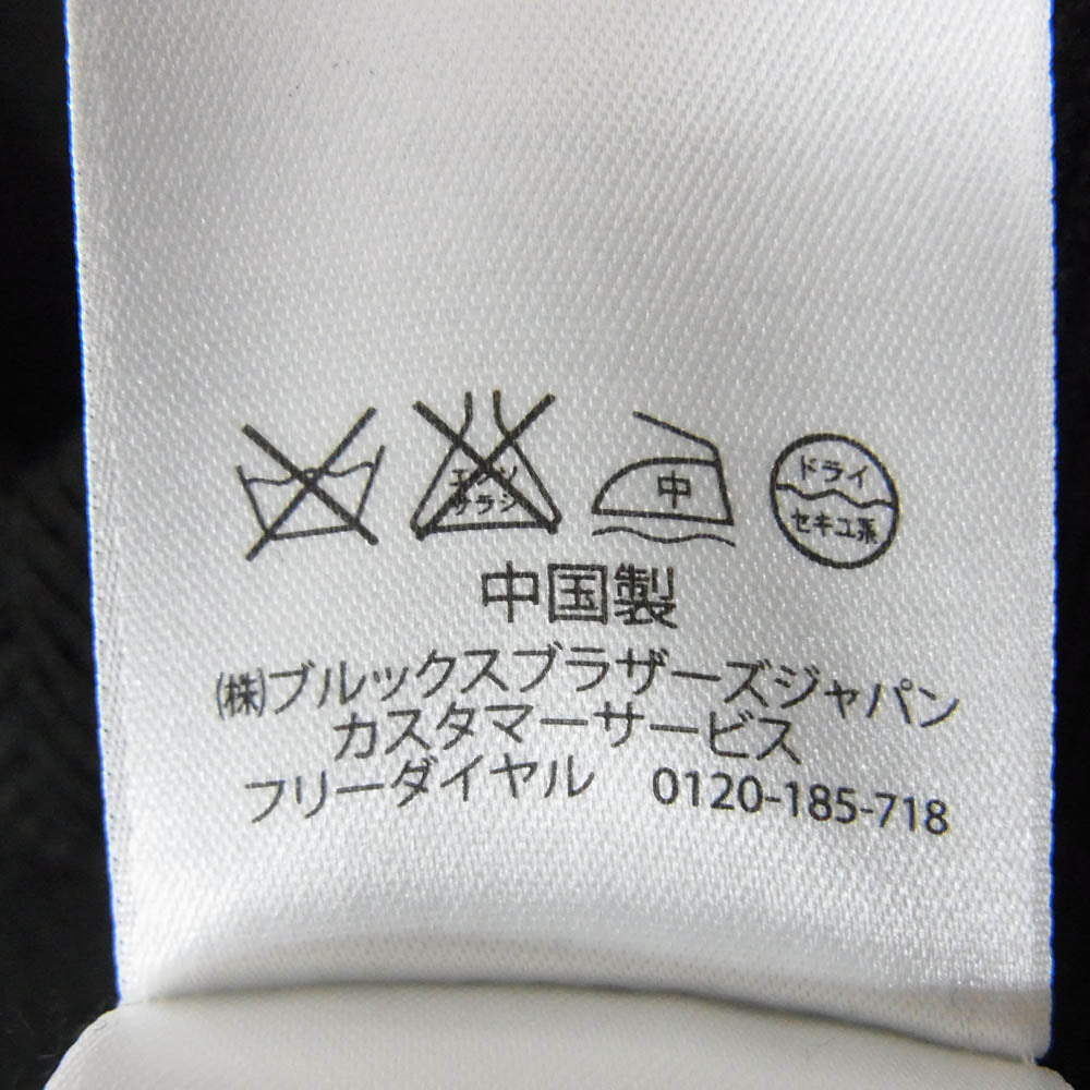 Brooks Brothers ブルックスブラザーズ 346 メリノウール Vネック エンブロイダリー ワンポイント刺繍 ニット セーター プルオーバー ブラック系 L【中古】