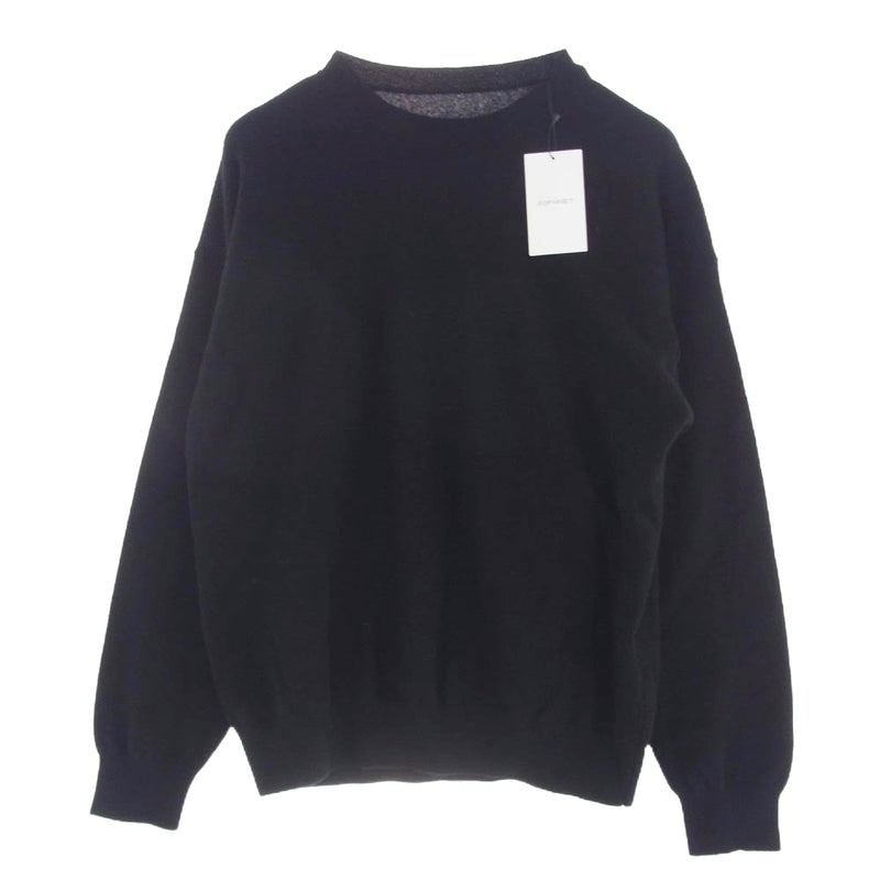 SOPHNET. ソフネット SOPH-232058 CASHMERE HIGH GAUGE CREWNECK KNIT カシミヤ ニット セーター クルーネック ブラック系 M【美品】【中古】
