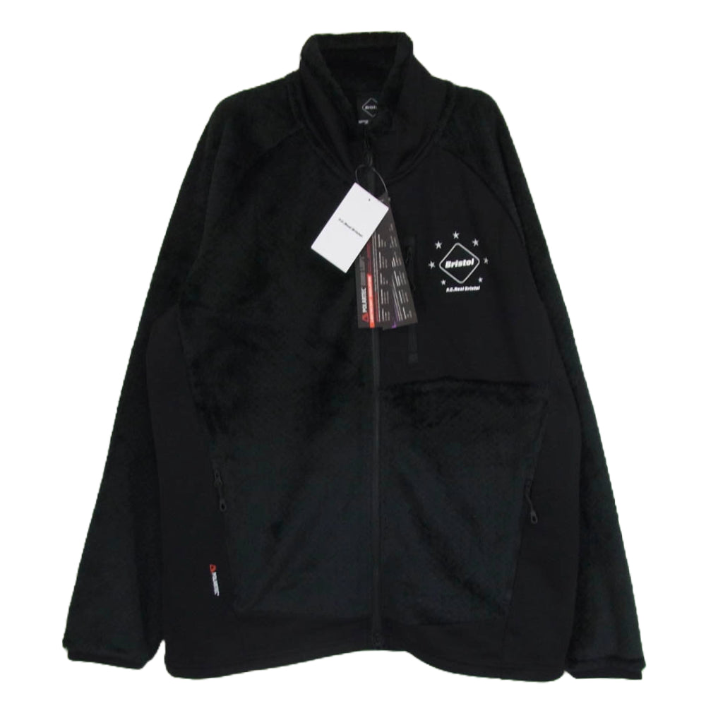 F.C.R.B. エフシーアールビー FCRB-242062 POLARTEC HYBRID STAND COLLAR JACKET ポーラテック スタンドカラー フリース ジャケット ブラック系 XL【新古品】【未使用】【中古】