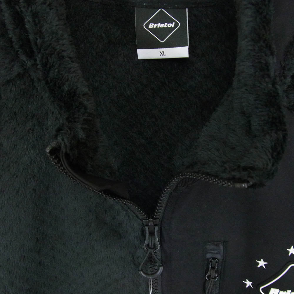 F.C.R.B. エフシーアールビー FCRB-242062 POLARTEC HYBRID STAND COLLAR JACKET ポーラテック スタンドカラー フリース ジャケット ブラック系 XL【新古品】【未使用】【中古】