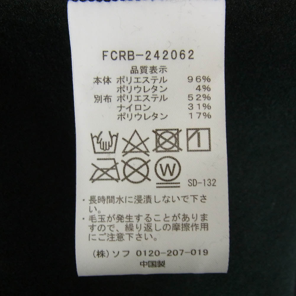 F.C.R.B. エフシーアールビー FCRB-242062 POLARTEC HYBRID STAND COLLAR JACKET ポーラテック スタンドカラー フリース ジャケット ブラック系 XL【新古品】【未使用】【中古】