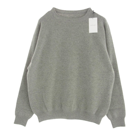 SOPHNET. ソフネット SOPH-232056 CASHMERE DOUBLE FACE CREWNECK KNIT カシミヤ ニット セーター クルーネック グレー グレー系 XL【極上美品】【中古】