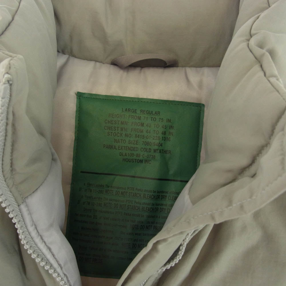 HOUSTON ヒューストン 50323 LEVEL7 JACKET レベル7 Thinsulate シンサレート 3M 中綿 ミリタリー ジャケット L【中古】