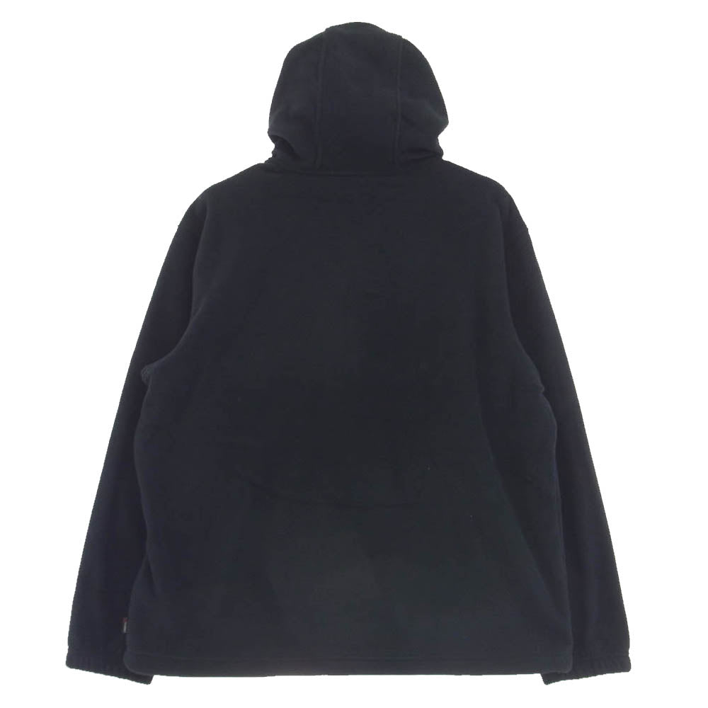 Supreme シュプリーム 24AW Polartec Facemask Half Zip Hooded Sweatshirt  ポーラテック フェイスマスク ハーフ ジップ フーデッド スウェット ブラック系 L【美品】【中古】