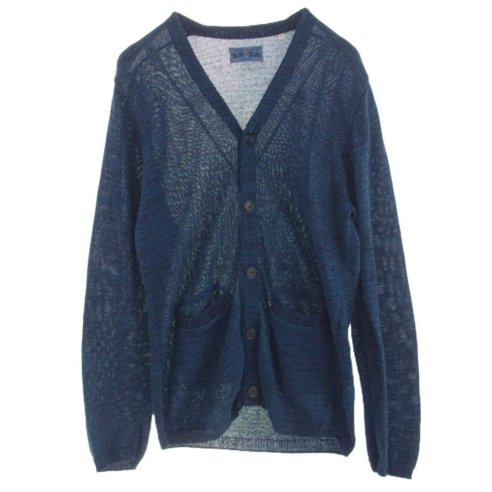 BLUE BLUE ブルーブルー コットン カーディガン ブルー系 2【中古】