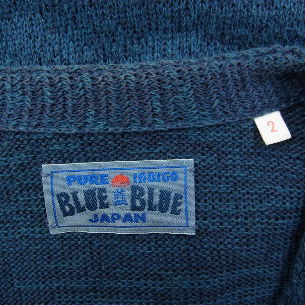 BLUE BLUE ブルーブルー コットン カーディガン ブルー系 2【中古】