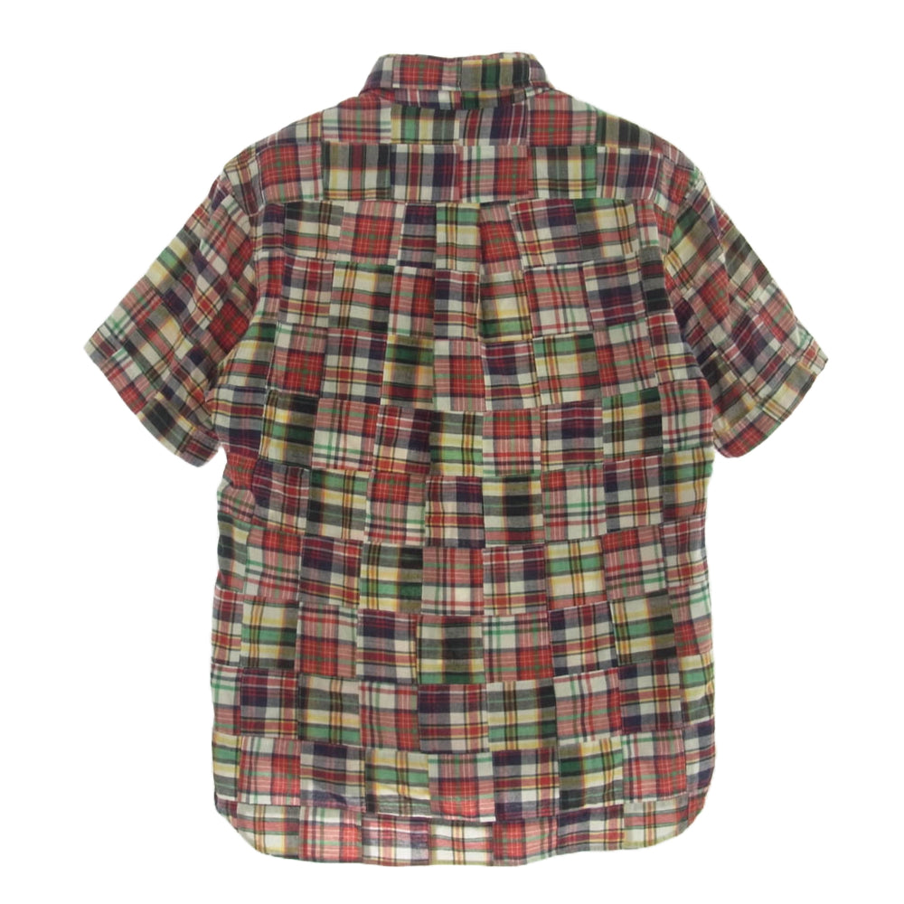 Brooks Brothers ブルックスブラザーズ 半袖 パッチワーク チェック柄 プルオーバー シャツ マルチカラー系 S【中古】