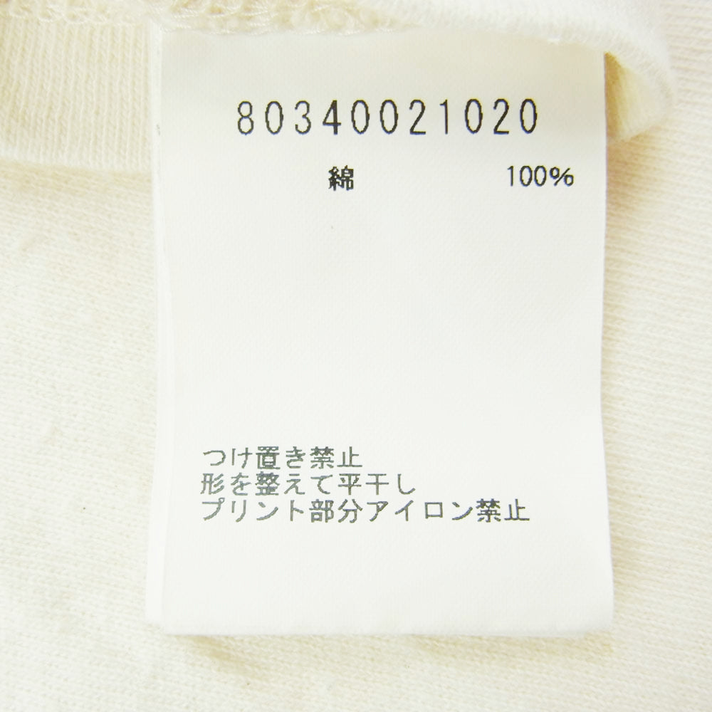 Nigel Cabourn ナイジェルケーボン 55-U-8110 ウッドボタン ポケット 半袖 Tシャツ オフホワイト系 48【中古】