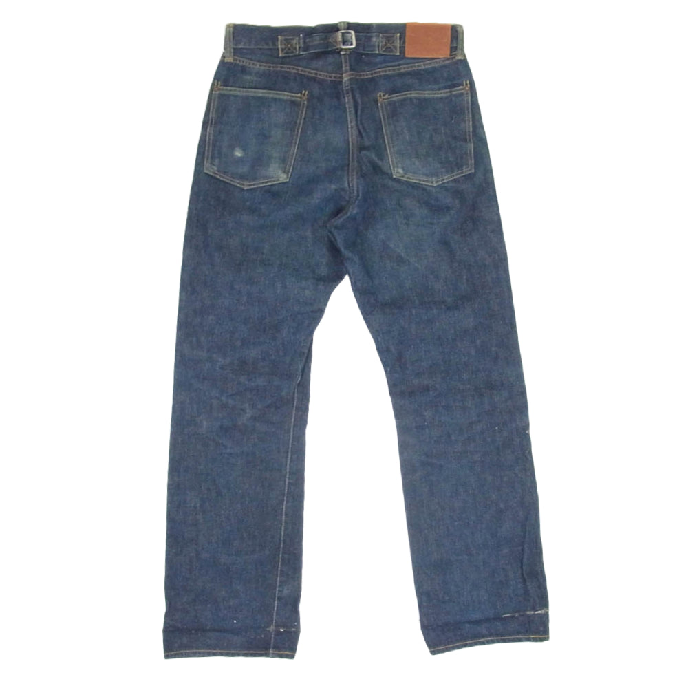 TENDERLOIN テンダーロイン シンチバック ボタンフライ デニム パンツ インディゴブルー系 30【中古】