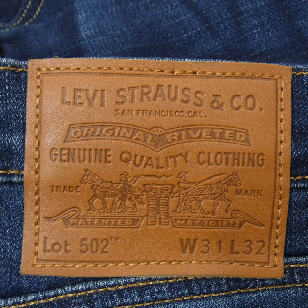 Levi's リーバイス 29507-1208 WARM 502 テーパード デニム パンツ インディゴブルー系 31【中古】