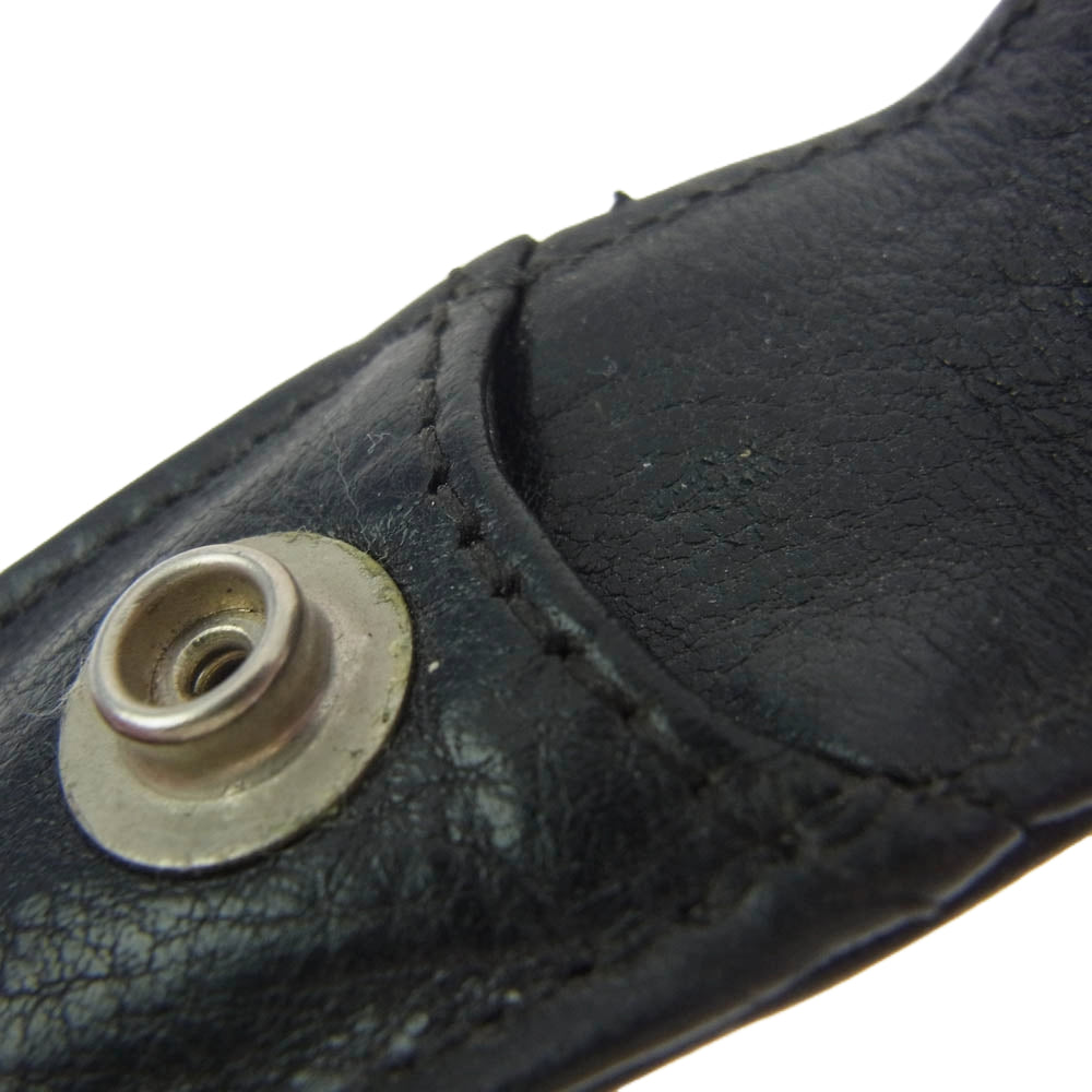 CHROME HEARTS クロムハーツ（原本無） CRS BALL TOOTHPUCK CASE トゥースピックケース 爪ようじ入れ レザー ポーチ ブラック系【中古】