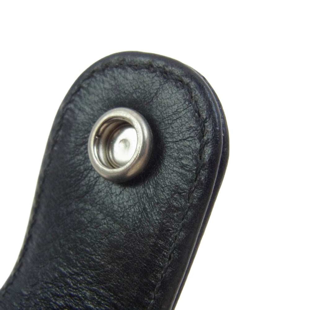 CHROME HEARTS クロムハーツ（原本無） CRS BALL TOOTHPUCK CASE トゥースピックケース 爪ようじ入れ レザー ポーチ ブラック系【中古】