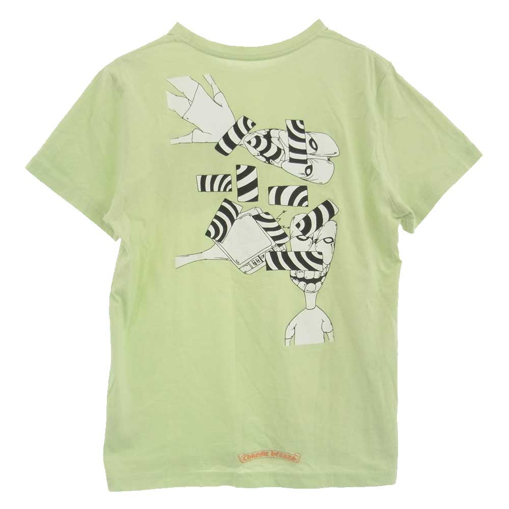 CHROME HEARTS クロムハーツ（原本無） MATTY BOY PPO SEAFORM GRN LS マッティボーイ バックプリント 半袖Tシャツ カットソー ライトグリーン系 M【中古】