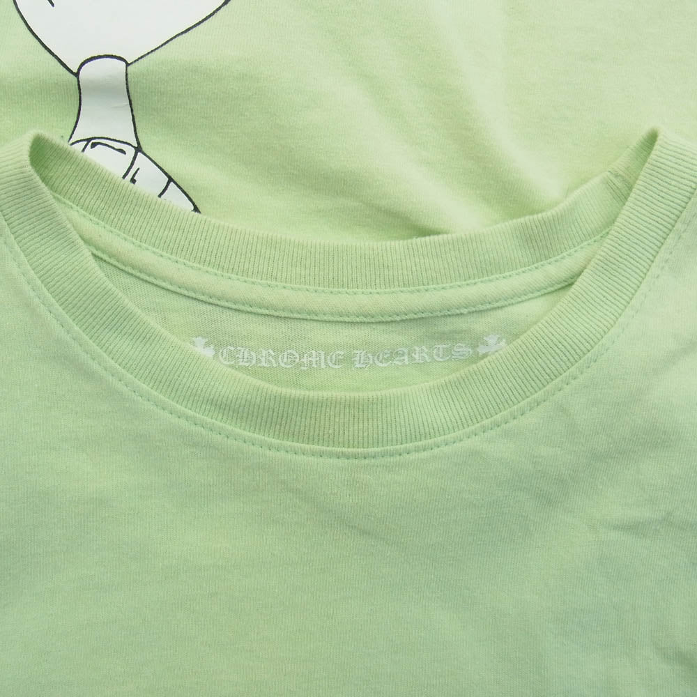 CHROME HEARTS クロムハーツ（原本無） MATTY BOY PPO SEAFORM GRN LS マッティボーイ バックプリント 半袖Tシャツ カットソー ライトグリーン系 M【中古】