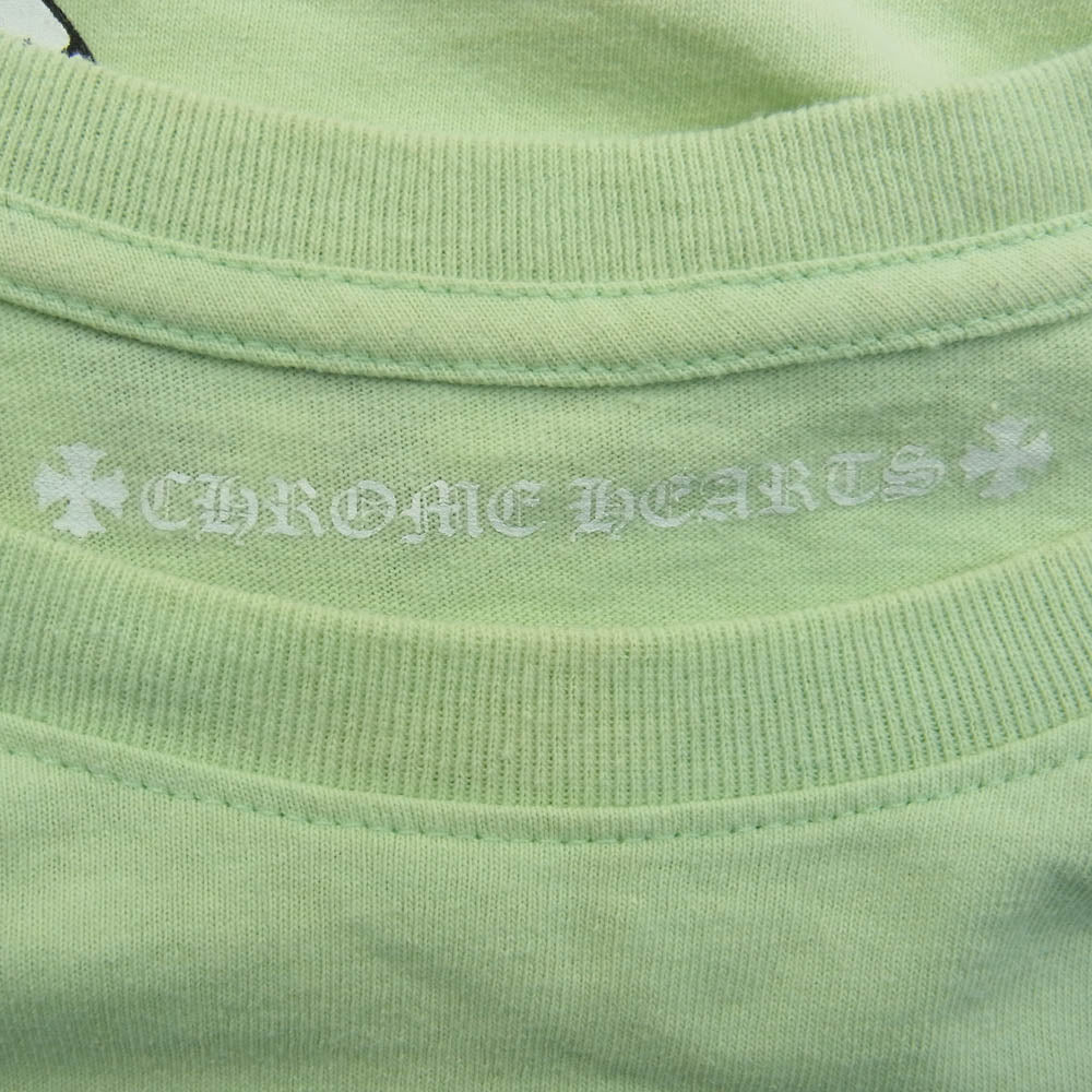 CHROME HEARTS クロムハーツ（原本無） MATTY BOY PPO SEAFORM GRN LS マッティボーイ バックプリント 半袖Tシャツ カットソー ライトグリーン系 M【中古】