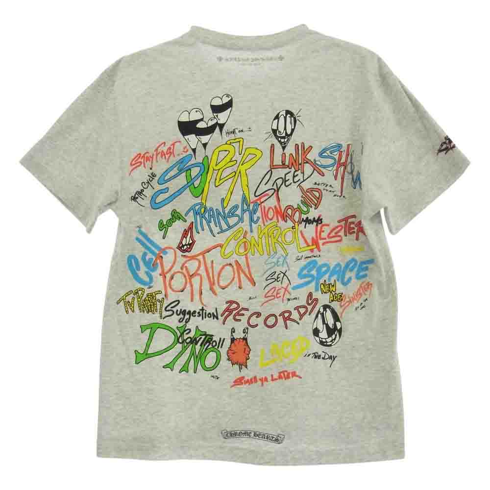 CHROME HEARTS クロムハーツ（原本無） MATTY BOY PPO BRAIN S/S TEE マッティボーイ ブレイン 半袖Tシャツ カットソー グレー系 M【中古】