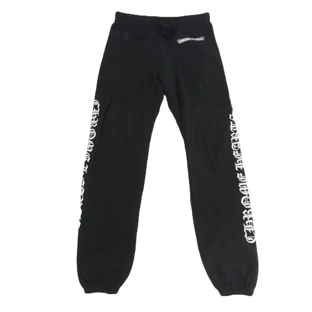 CHROME HEARTS クロムハーツ（原本無） サイドロゴ スウェットパンツ ブラック ブラック系 S【中古】
