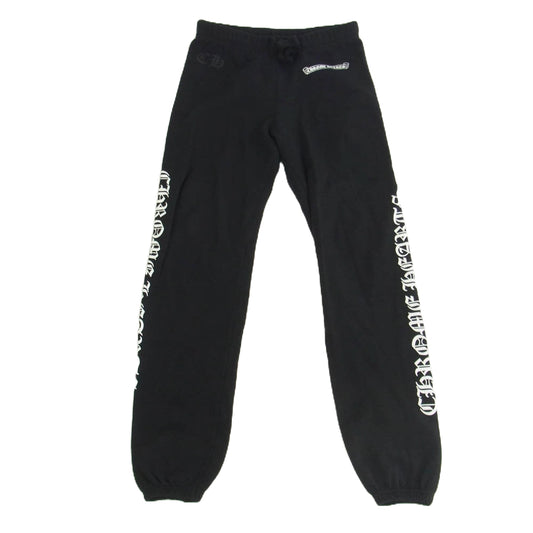 CHROME HEARTS クロムハーツ（原本無） サイドロゴ スウェットパンツ ブラック ブラック系 S【中古】