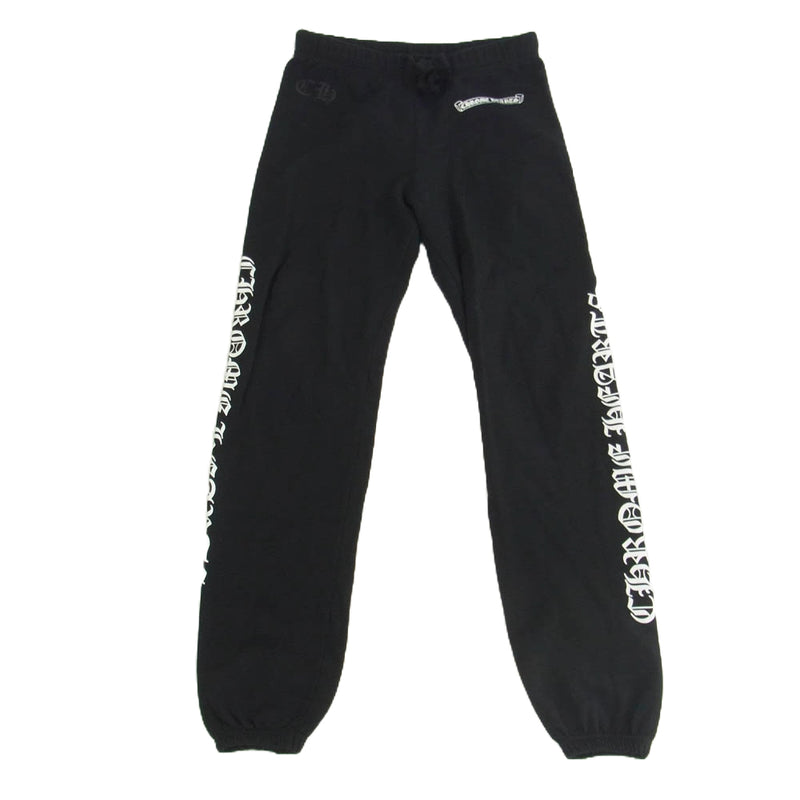 CHROME HEARTS クロムハーツ（原本無） サイドロゴ スウェットパンツ ブラック ブラック系 S【中古】