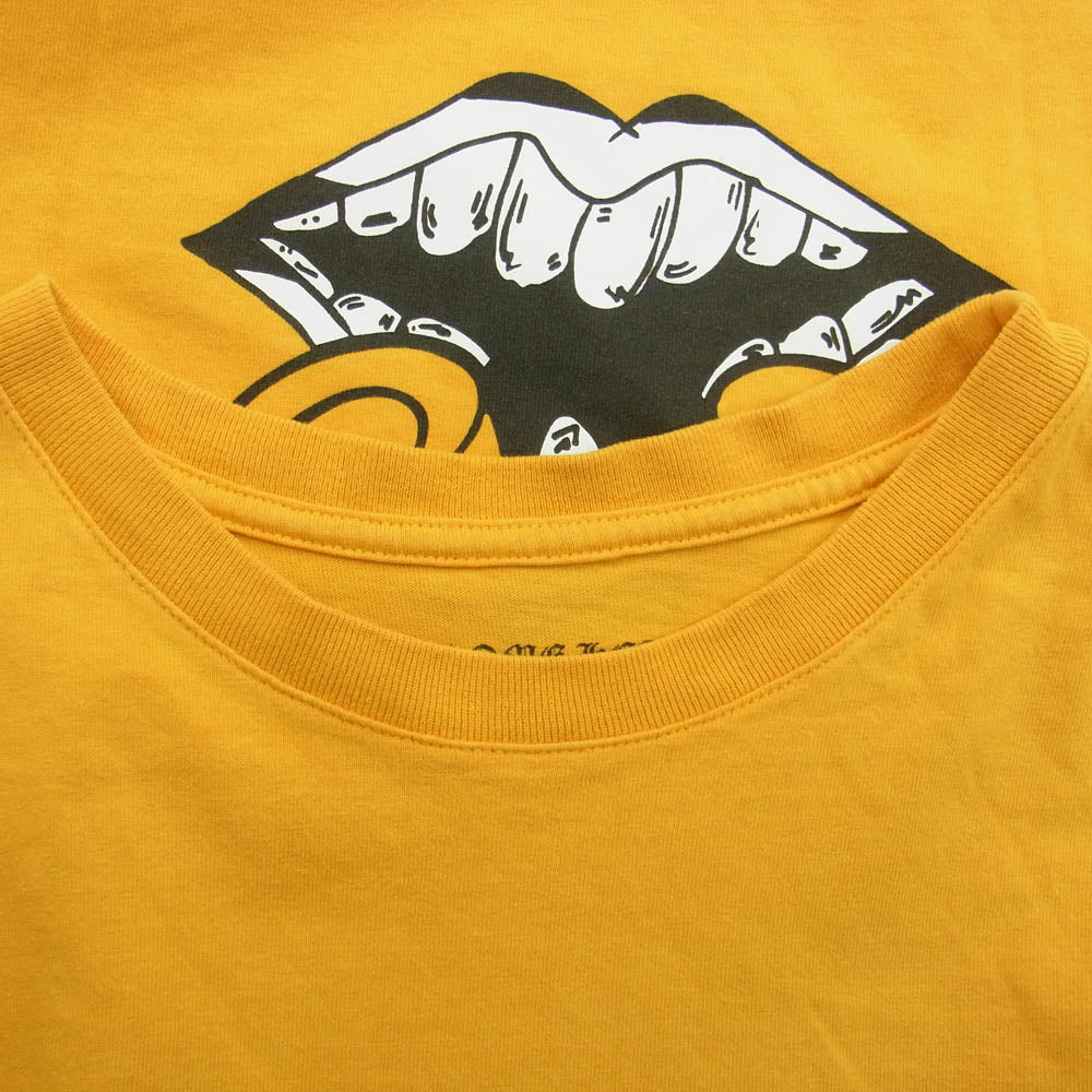 CHROME HEARTS クロムハーツ（原本無） MATTY BOY PPO mustard Tee Call Me マッティボーイ マスタード プリント 半袖Tシャツ カットソー イエロー系 M【中古】