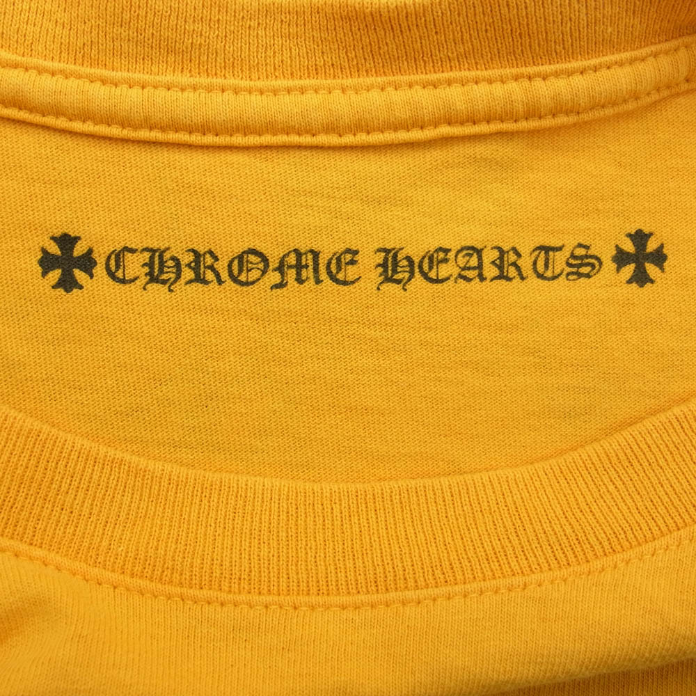 CHROME HEARTS クロムハーツ（原本無） MATTY BOY PPO mustard Tee Call Me マッティボーイ マスタード プリント 半袖Tシャツ カットソー イエロー系 M【中古】