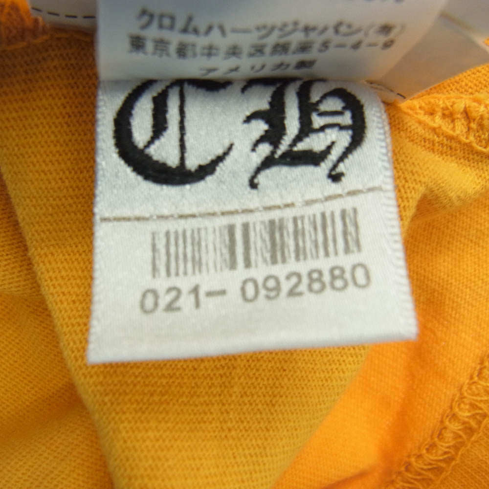 CHROME HEARTS クロムハーツ（原本無） MATTY BOY PPO mustard Tee Call Me マッティボーイ マスタード プリント 半袖Tシャツ カットソー イエロー系 M【中古】