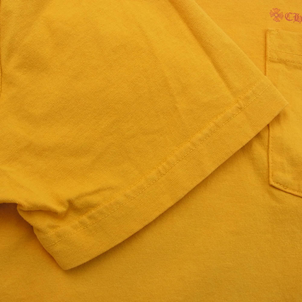CHROME HEARTS クロムハーツ（原本無） MATTY BOY PPO mustard Tee Call Me マッティボーイ マスタード プリント 半袖Tシャツ カットソー イエロー系 M【中古】
