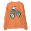 CHROME HEARTS クロムハーツ（原本無） MATTY BOY PRO LINK BUILD L/S TEE マッティボーイ バックプリント 長袖Tシャツ カットソー オレンジ系 L【中古】