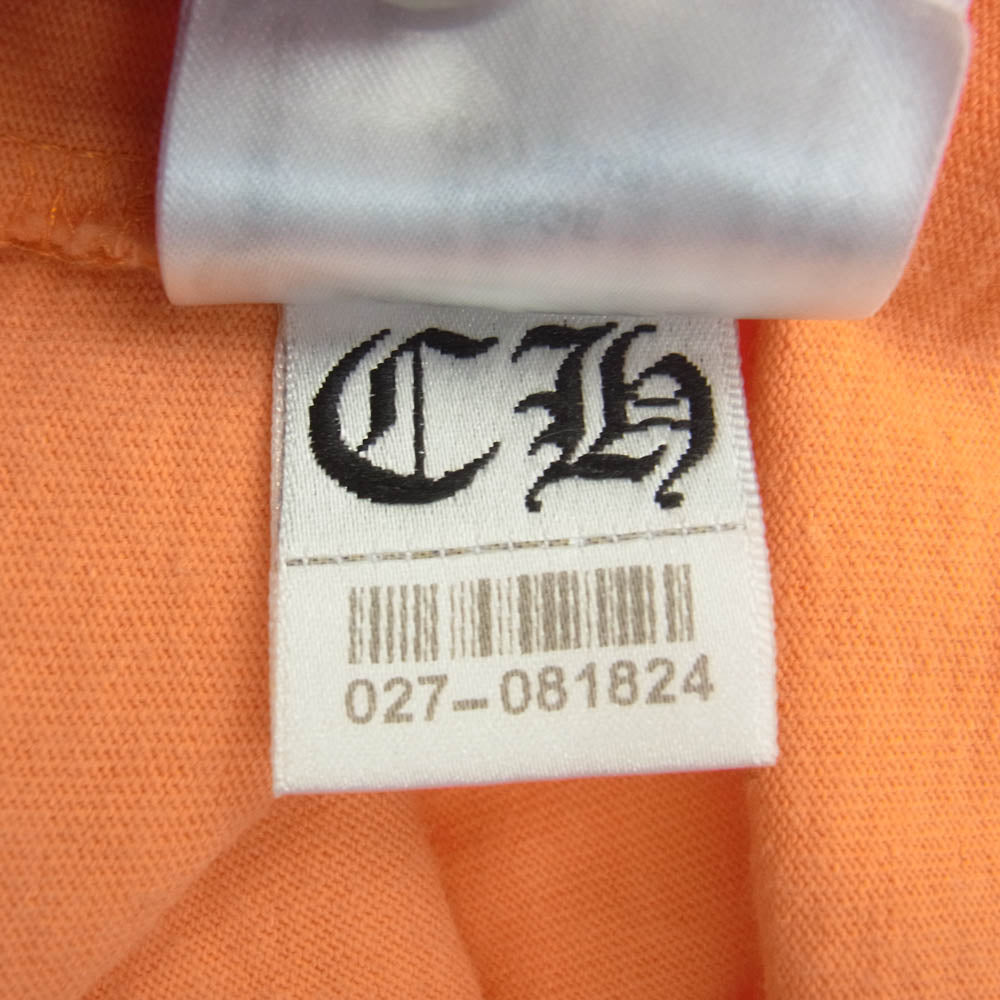CHROME HEARTS クロムハーツ（原本無） MATTY BOY PRO LINK BUILD L/S TEE マッティボーイ バックプリント 長袖Tシャツ カットソー オレンジ系 L【中古】