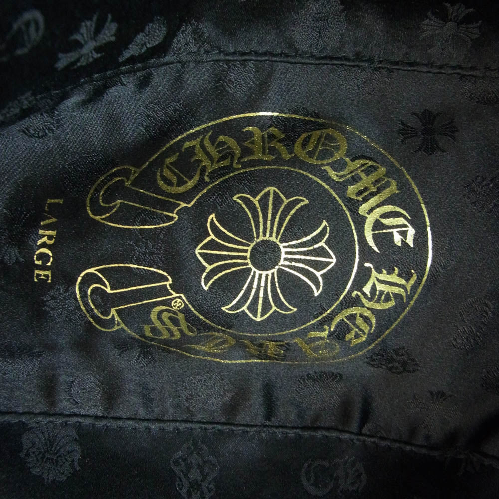 CHROME HEARTS クロムハーツ（原本無） FEDORA フェドラ ガンスリンガー BSフレア レザーハット ブラック系 L【中古】