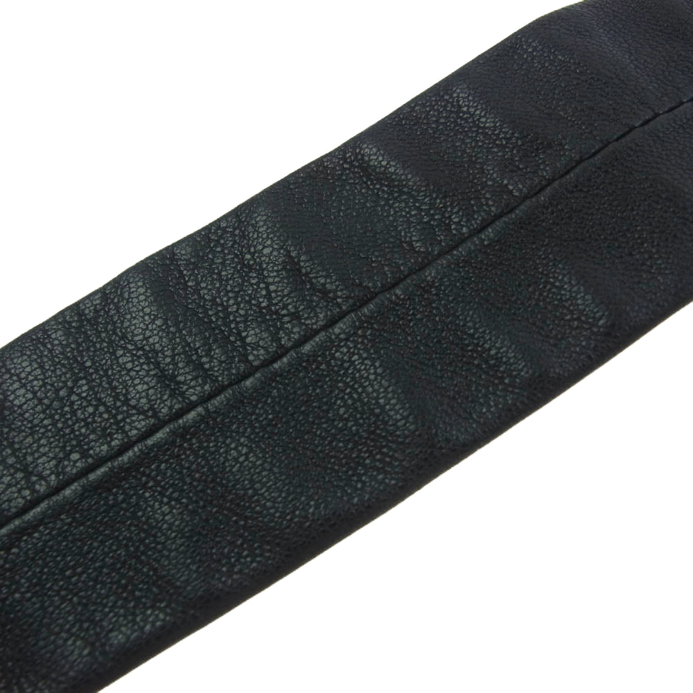 CHROME HEARTS クロムハーツ（原本無） TIE NEK SKNNY LTH CH PLUS レザー ネクタイ ブラック系【中古】