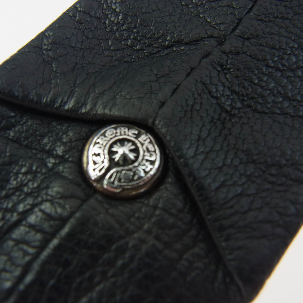 CHROME HEARTS クロムハーツ（原本無） TIE NEK SKNNY LTH CH PLUS レザー ネクタイ ブラック系【中古】