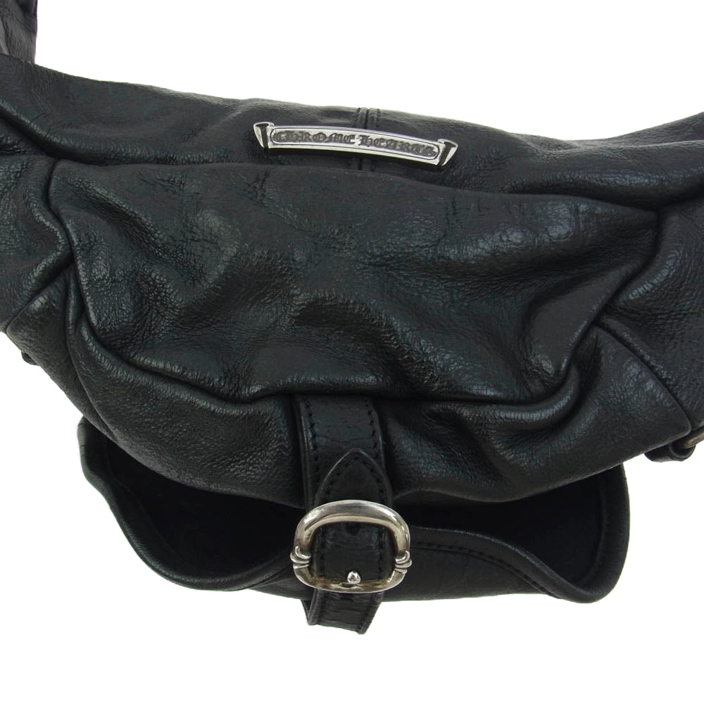 CHROME HEARTS クロムハーツ（原本無） #1 SNAT PACK スナットパック ダガージップ ガンスリンガー ベルト レザー ウエスト バッグ ブラック系【中古】