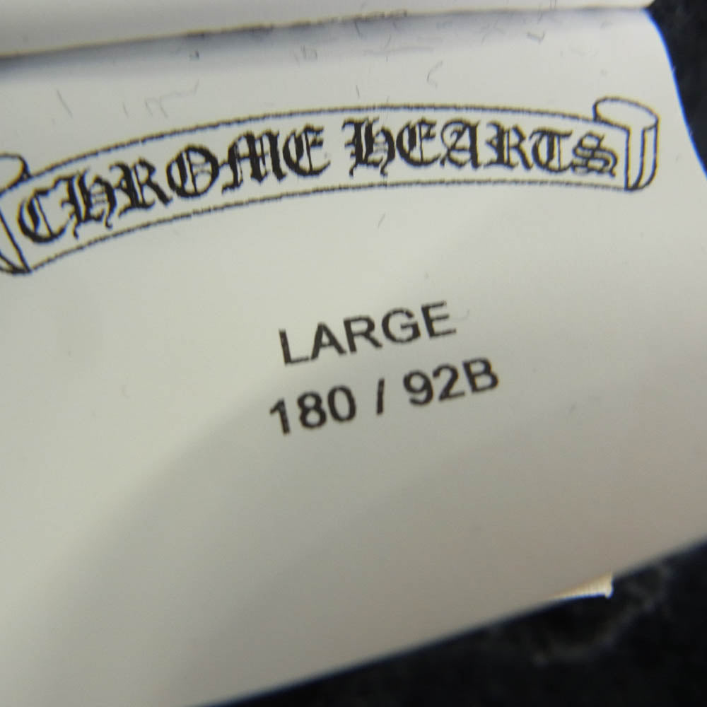 CHROME HEARTS クロムハーツ（原本無） Y NOT ダガージップ CHプラスパッチ スウェットパンツ ブラック系 L【中古】