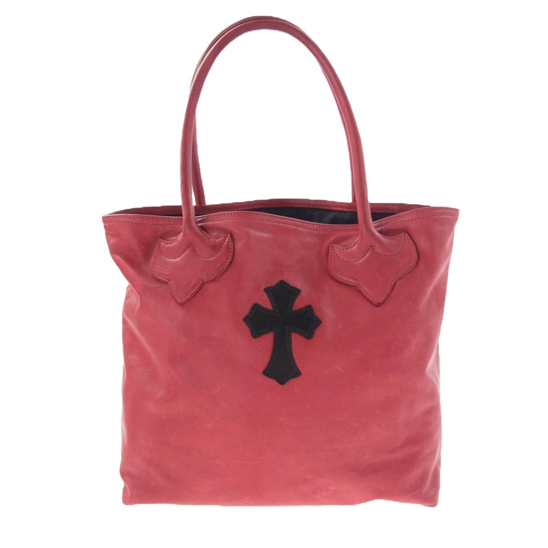 CHROME HEARTS クロムハーツ（原本無） FS TOTE クロスパッチ レザー FSトート バッグ【中古】