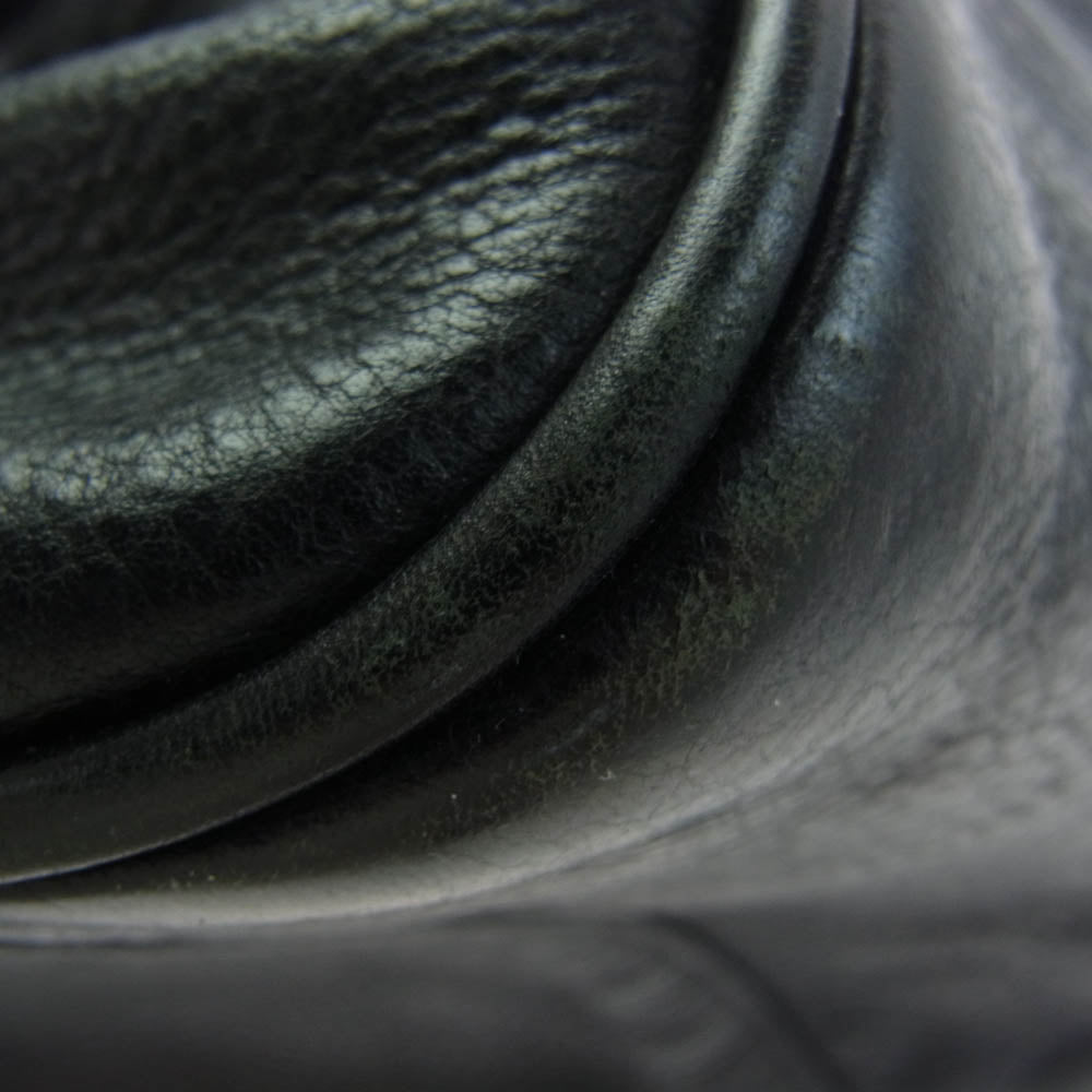 CHROME HEARTS クロムハーツ（原本無） 現行型 CHチャーム付き セメタリークロスパッチ ミディアム レザー ハンド ボストンバッグ ブラック系 27【中古】