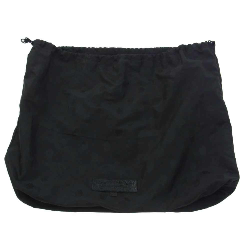 CHROME HEARTS クロムハーツ（原本無） 現行型 CHチャーム付き セメタリークロスパッチ ミディアム レザー ハンド ボストンバッグ ブラック系 27【中古】