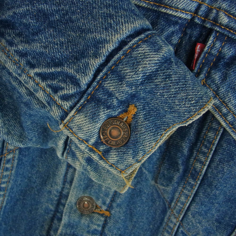 Levi's リーバイス 70506-0316 90's USA製 デニム ジャケット 裏地ブランケット 刻印527 インディゴブルー系 40【中古】