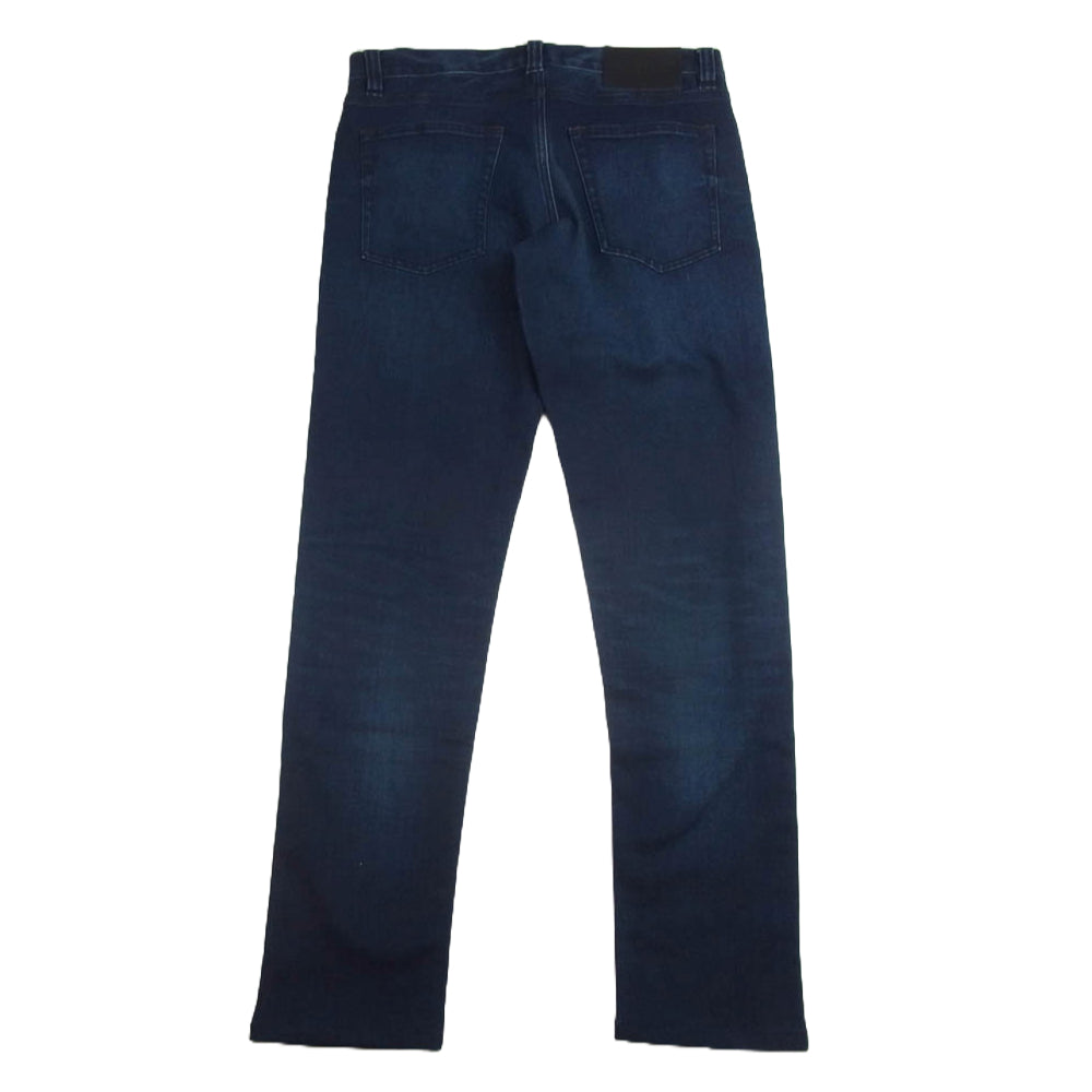 BURBERRY BLACK LABEL バーバリーブラックレーベル ポケット裏 チェック ストレッチ スキニー デニム パンツ インディゴブルー系 70【美品】【中古】